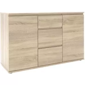Image of Nova Sideboard - 3 Drawers 2 Doors in Oak - Oak