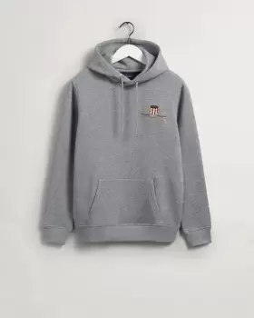 Image of GANT Men Medium Archive Shield Hoodie (M) Grey