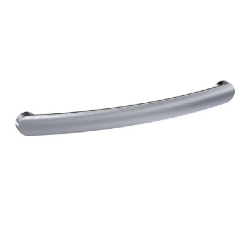 Image of Balterley Round D Shape Furniture Handle 210mm 192mm Centres Satin Nickel Silver