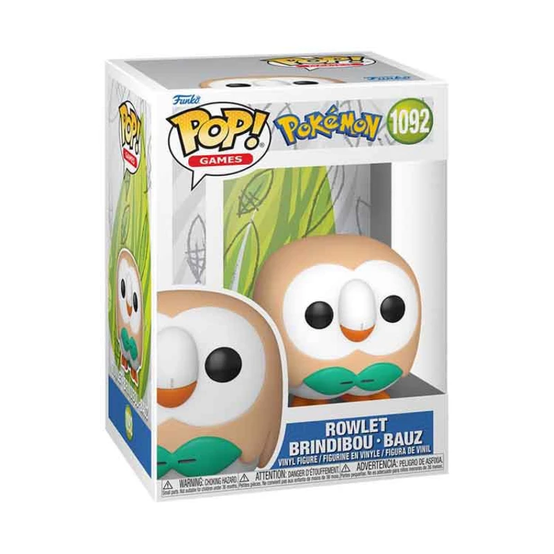 Image of AJ Toys & Books Funko Pokemon POP! Games Vinyl Figure Rowlet