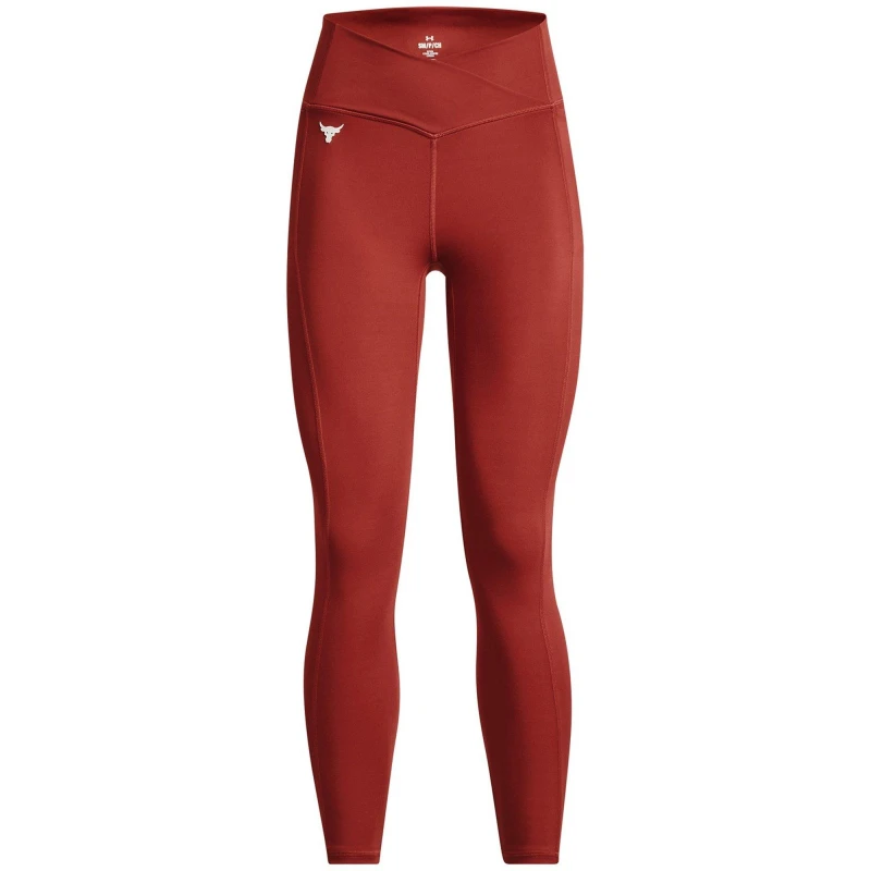Image of Under Armour Project Rock Leggings - Red Red 8