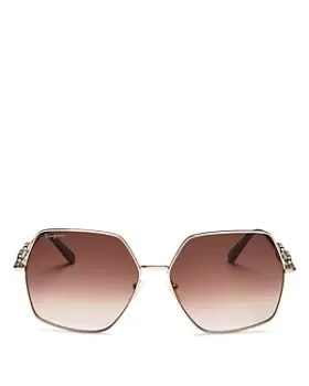Image of Salvatore Ferragamo Womens Geometric Sunglasses, 61mm