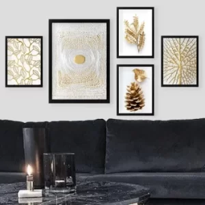 Image of SET_131 Multicolor Decorative Framed Painting (5 Pieces)