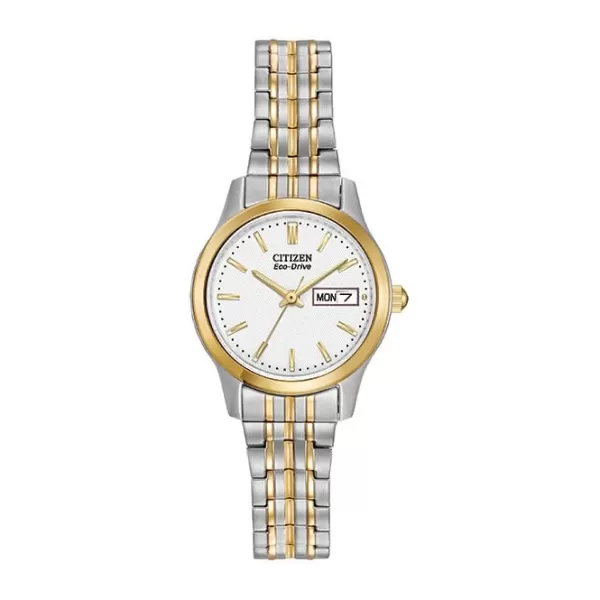 Image of Ladies Eco-Drive Expansion Bracelet Watch EW3154-90A