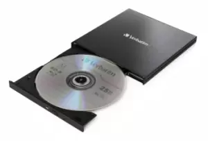 Image of Verbatim 43889 optical disc drive Bluray RW Black