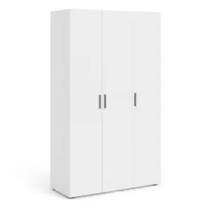 Image of Pepe Wardrobe with 3 doors in White - White