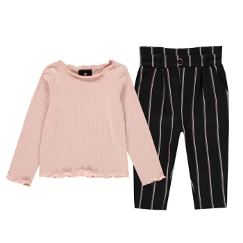 Image of Firetrap 2 Piece Trouser Set Baby Girls - Checked