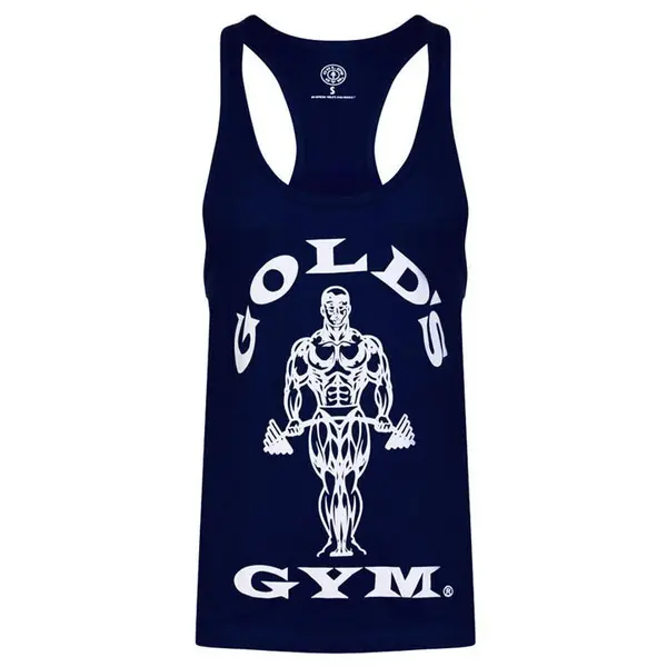 Image of Golds Gym Muscle Joe Premium Stringer Vest - Blue S