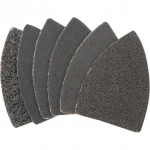 Image of Draper Finger Sanding Sheets for 23038 Oscillating Multi Tool Assorted Grit Pack of 6