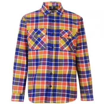 Image of Dunlop Brawny Workwear Shirt Mens - Navy/Turquoise