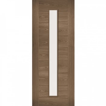Image of LPD Sofia Fully Finished Walnut Glazed Internal Door - 1981mm x 686mm (78 inch x 27 inch)