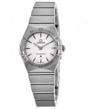 Image of Omega Constellation Manhattan Quartz 25mm Silver Dial Stainless Steel Womens Watch 131.10.25.60.02.001 131.10.25.60.02.001
