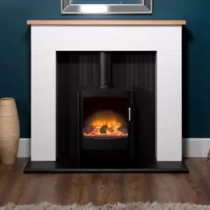 Image of Keston Electric Fireplace Log Burner Stove Heater Flame Effect Manual - Sureflame