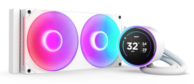 Image of NZXT Kraken 280 Elite V2 White RGB AIO CPU Water Cooler - 280mm