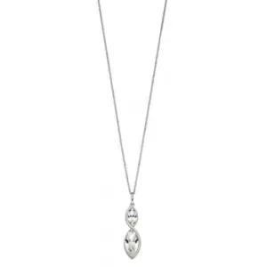 Image of Twist Navette Clear Crystal Pendant P4801C