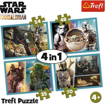 Image of 4 in 1 Star Wars Jigsaw Puzzle - 207 Pieces