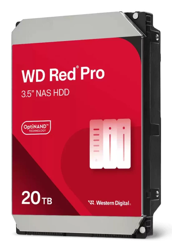 Image of Western Digital Western Digital Red Pro WD202KFGX internal hard drive 20 TB 7200 RPM 512 MB 3.5" Serial ATA III WD202KFGX
