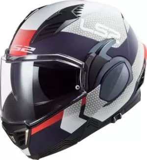 Image of LS2 FF900 Valiant II Citius Helmet, white-blue, Size S, white-blue, Size S