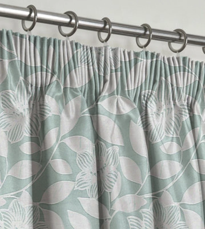 Image of Intimates Serena Pencil Pleat Curtains in Pale Green Size: 228cm width x 228cm drop Pale Green Unisex 228cm width x 228cm drop