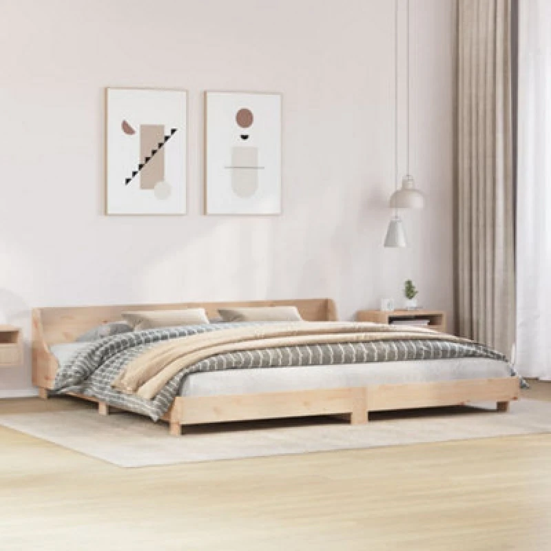 Image of VIDAXL Vidaxl - Bed Frame without Mattress 180x200cm Super King Solid Wood Pine 8721102851940