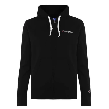Image of Champion Full Zip Logo Hoodie - Black