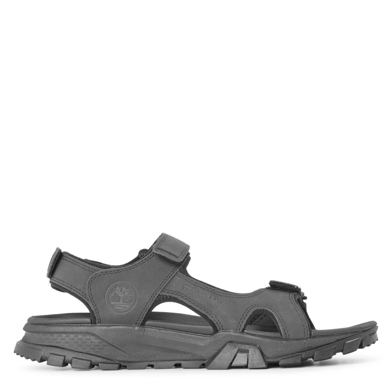 Image of Timberland - Lincoln Peak Two-strap Sandal for Men in Black, Man, Black, Size: 12.5