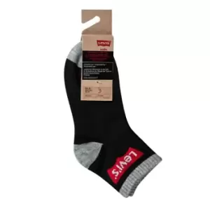 Image of Levis 3 Pack of quarter Crew Socks Juniors - Black