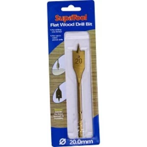 Image of SupaTool Titanium Coated Flat Wood Drill Bits 20mm