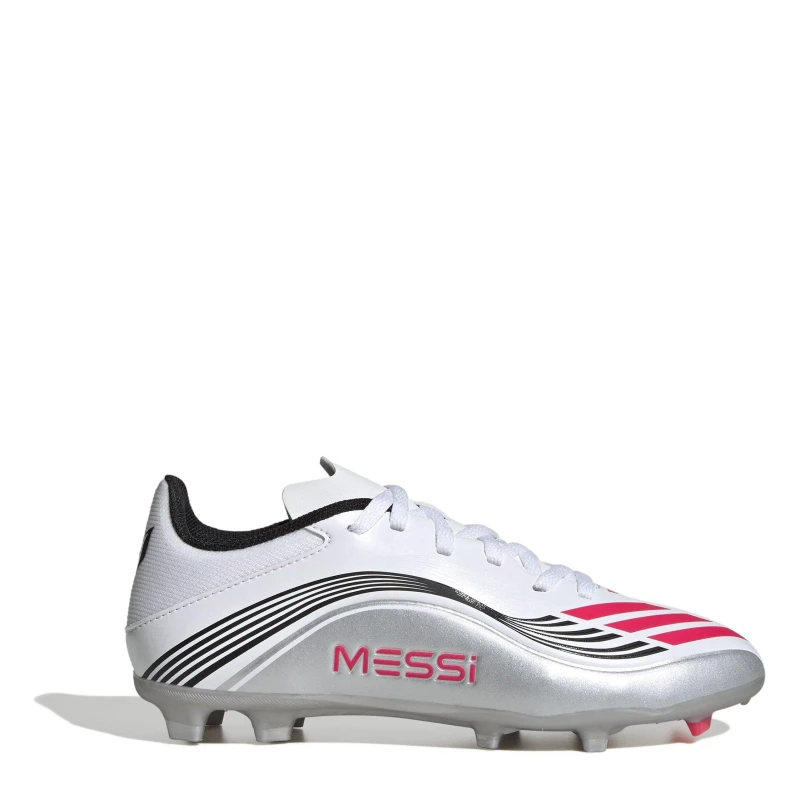 Image of adidas F50 League Childrens Firm Ground Football Boots Firm Ground Football Boots C10 (28) White 08002427100