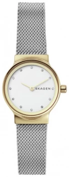 Image of Skagen Ladies Freja Two Tone Mesh Strap Watch