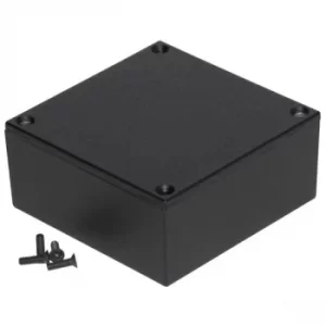 Image of Hammond 1590WYBK Watertight Diecast Enclosure Black (92 x 92 x 42mm)