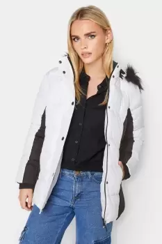 Image of Petite Long Sleeve Puffer Jacket