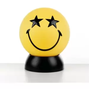 Image of Onli Smiley Childrens Star Eyes Globe Table Lamp, Yellow