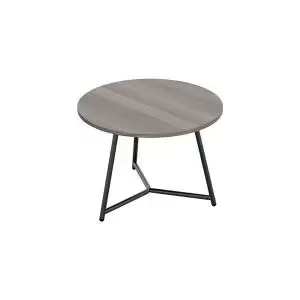 Image of Jemini Trinity Low Table 600x600x435mm Grey OakBlack KF823384 KF823384