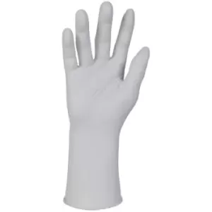 Image of Kimtech - G3 Disposable Gloves, White, Nitrile, Powder Free, Textured, Size 8.5, p - White