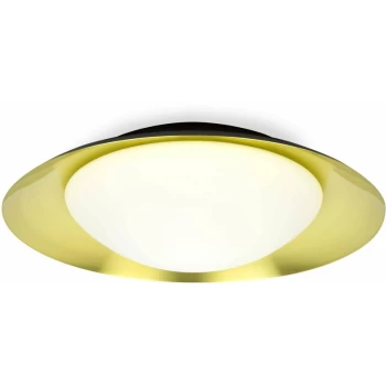 Image of Faro Side - LED Indoor Medium Flush Wall Light Black, Gold