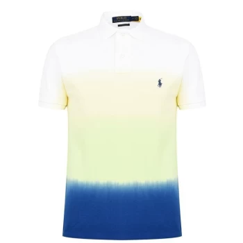 Image of Polo Ralph Lauren Dip Dye Polo Shirt - Bright Navy