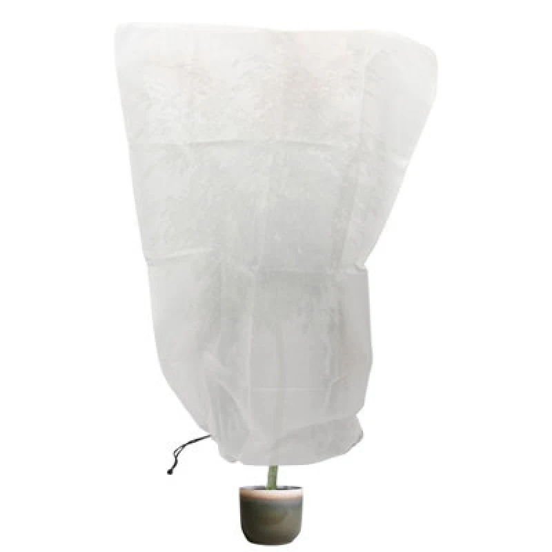 Image of Harbour Housewares Plant Fleece Frost Protection Cover With Drawstring - 120Cm X 180Cm