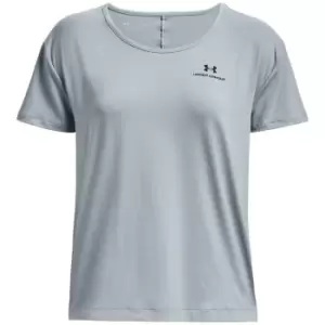 Image of Under Armour Rush Energy Short Sleeve T Shirt Womens - Blue