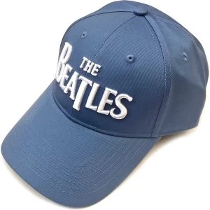 Image of The Beatles - White Drop T Logo Baseball Cap