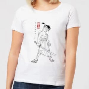 Image of Samurai Jack Kanji Womens T-Shirt - White - M