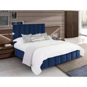 Image of Nora Bed Single Plush Velvet Blue