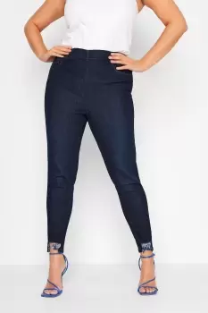 Image of Distressed Hem Jeggings