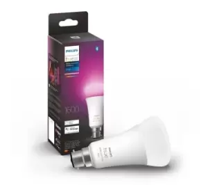 Image of PHILIPS HUE White & Colour Ambiance Bluetooth LED Bulb - B22, 1600 Lumens, White