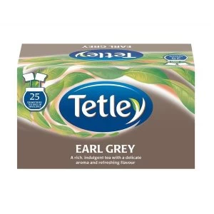 Image of Tetley Drawstring Earl Grey Tea Bags in Envelope Pack of 25