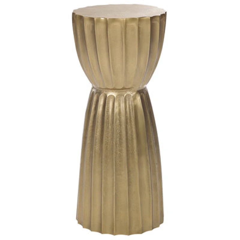 Image of Beliani Side Table Ouyen Metal Gold