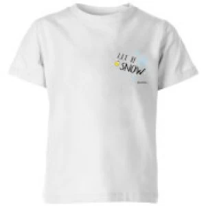 Image of Smiley World Let It Snow Kids T-Shirt - White - 3-4 Years