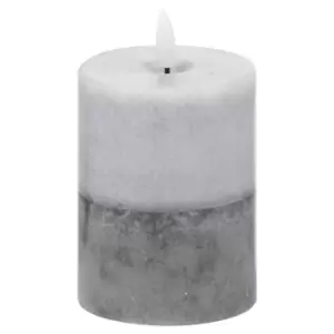 Image of Luxe Collection Natural Glow 3x4 Stone LED Candle