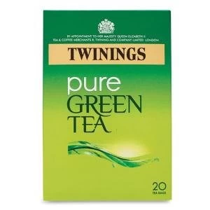 Image of Twinings Pure Green Tea Bags Individually Wrapped Pack of 20 Tea Bags