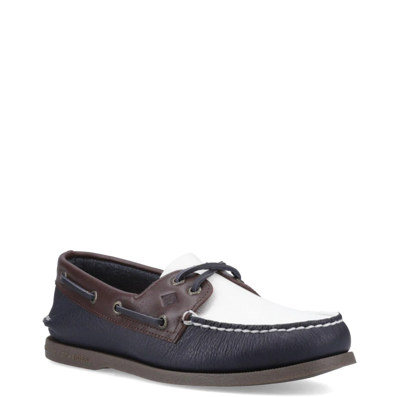 Image of Sperry Men Authentic Original 2 Eye Boat Shoe in Navy Size: 6 Navy 6 Male 627756444164